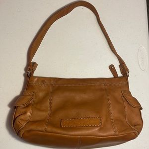 Fossil Brown Leather Shoulder Bag